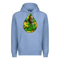 Colony Blue st.patrick's teardrop earrings Premium Hoodie - FaDigitalArtStudio