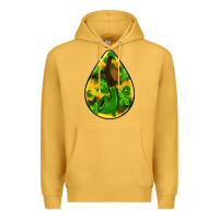 Mustard st.patrick's teardrop earrings Premium Hoodie - FaDigitalArtStudio
