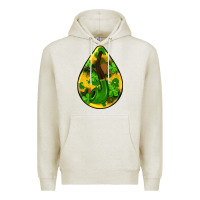 Oatmeal Heather st.patrick's teardrop earrings Premium Hoodie - FaDigitalArtStudio