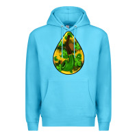 Ocean Blue st.patrick's teardrop earrings Premium Hoodie - FaDigitalArtStudio