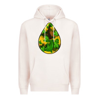 Pale Pink st.patrick's teardrop earrings Premium Hoodie - FaDigitalArtStudio