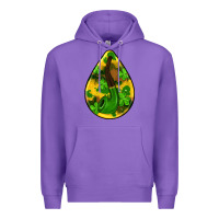 Purple st.patrick's teardrop earrings Premium Hoodie - FaDigitalArtStudio