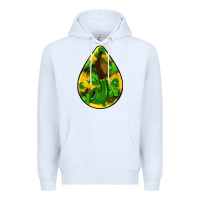White st.patrick's teardrop earrings Premium Hoodie - FaDigitalArtStudio