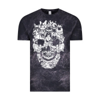 Cloud Black Matching Family French Bulldog Dog Skull Costume Halloween Vintage Tee - maiPhamDesign