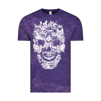 Cloud Purple Matching Family French Bulldog Dog Skull Costume Halloween Vintage Tee - maiPhamDesign