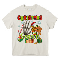 Cream christmas season Heavy Core Tee - MaliasSmallBusiness