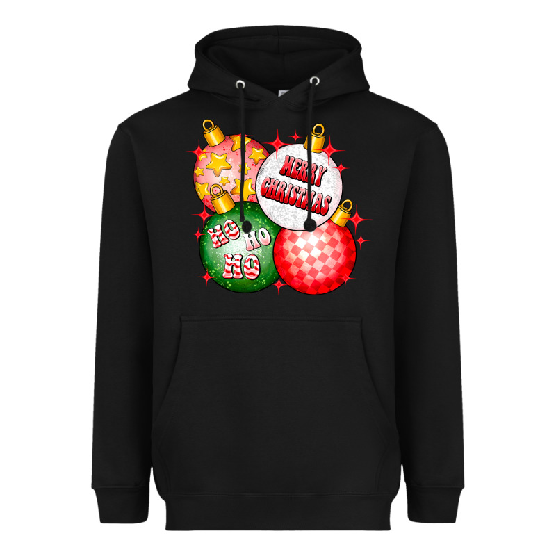 Merry Christmas Ball Heavyweight Hoodie by CowhideDigitalArt | Teevron