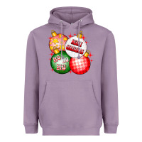 Lavender merry christmas ball Heavyweight Hoodie - CowhideDigitalArt