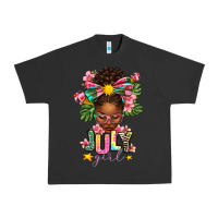 Pigment Black July Girl Afro Woman Summer Urban Heavy Tee - texasbilliewilder