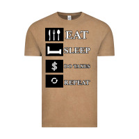Vintage Coffee Tax Day Eat Sleep Do Taxes Repeat Gift Vintage Tee - Bettercallsaul
