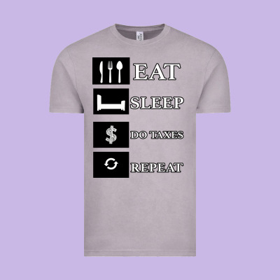 Tax Day Eat Sleep Do Taxes Repeat Gift Vintage Tee Designed By Bettercallsaul