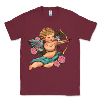 Burgundy cupid valentine's day Classic Tee - RanaPortraitStore