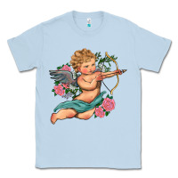 Dusty Blue cupid valentine's day Classic Tee - RanaPortraitStore