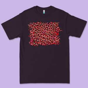 Pink Leopard Background Premium Tee Designed By Ranaportraitstore