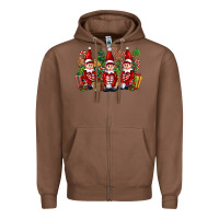 Chestnut Christmas Elfs Zipper Hoodie - FaDigitalArtStudio