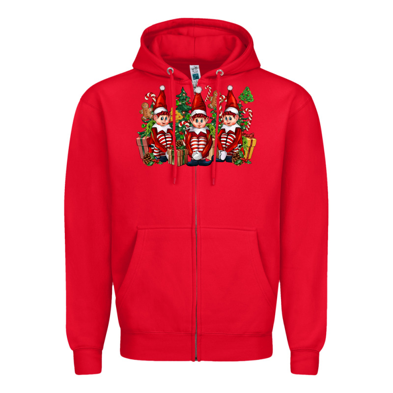 Christmas Elfs Zipper Hoodie by FaDigitalArtStudio | Teevron