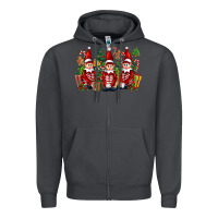 Smoke Christmas Elfs Zipper Hoodie - FaDigitalArtStudio