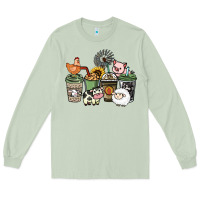 Matcha Farm animal coffee cups Long Sleeve Tee - HowdyJamesFarm