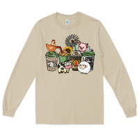 Mushroom Farm animal coffee cups Long Sleeve Tee - HowdyJamesFarm