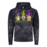 Cloud Black Mardi Gras crew with gnomes Vintage Hoodie - NancyCooperArtShop