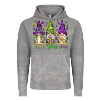 Cloud Rock Mardi Gras crew with gnomes Vintage Hoodie - NancyCooperArtShop