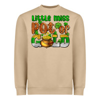 Mushroom St. Patrick's little miss pot of gold Heavyweight Sweatshirt - OliviaCreatesArt