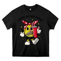 Black boujee softball mama Heavy Core Tee - JahusDesignShop