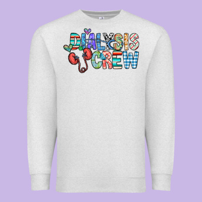 Dialysis Crew Premium Sweatshirt Designed By Cowhidedigitalart