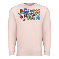 Pale Pink dialysis crew Premium Sweatshirt - CowhideDigitalArt