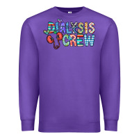 Purple dialysis crew Premium Sweatshirt - CowhideDigitalArt