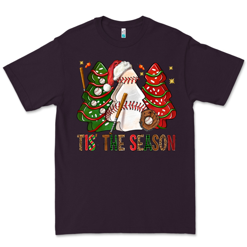 Tis' The Season Baseball Christmas Cakes Bbs Premium Tee by BundleAndBundleShop | Teevron