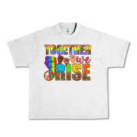 Lunar Rock LGBTQ+ together we rise Urban Heavy Tee - NancyCooperArtShop