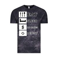 Cloud Black Tax Day Eat Sleep Do Taxes Repeat Gift Vintage Tee - Bettercallsaul