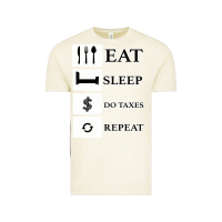 Vintage Arctic Tax Day Eat Sleep Do Taxes Repeat Gift Vintage Tee - Bettercallsaul