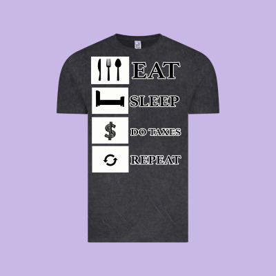 Tax Day Eat Sleep Do Taxes Repeat Gift Vintage Tee Designed By Bettercallsaul