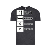 Vintage Black Tax Day Eat Sleep Do Taxes Repeat Gift Vintage Tee - Bettercallsaul