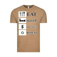 Vintage Coffee Tax Day Eat Sleep Do Taxes Repeat Gift Vintage Tee - Bettercallsaul