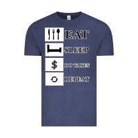 Vintage Denim Tax Day Eat Sleep Do Taxes Repeat Gift Vintage Tee - Bettercallsaul