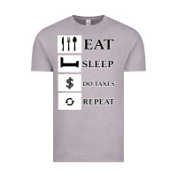 Vintage Zinc Tax Day Eat Sleep Do Taxes Repeat Gift Vintage Tee - Bettercallsaul
