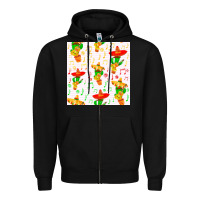 Black mexico seamless pattern Zipper Hoodie - FaDigitalArtStudio