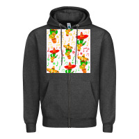 Charcoal Heather mexico seamless pattern Zipper Hoodie - FaDigitalArtStudio