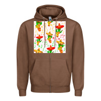 Chestnut mexico seamless pattern Zipper Hoodie - FaDigitalArtStudio