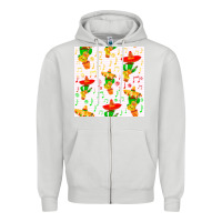 Dove Grey mexico seamless pattern Zipper Hoodie - FaDigitalArtStudio