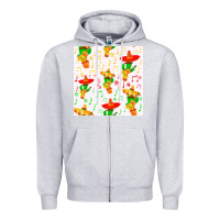 Heather Grey mexico seamless pattern Zipper Hoodie - FaDigitalArtStudio