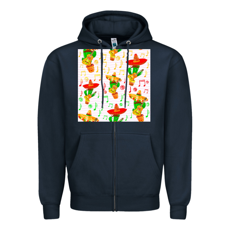 Mexico Seamless Pattern Zipper Hoodie by FaDigitalArtStudio | Teevron