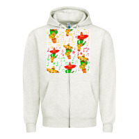 Oatmeal Heather mexico seamless pattern Zipper Hoodie - FaDigitalArtStudio