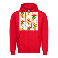 Red mexico seamless pattern Zipper Hoodie - FaDigitalArtStudio
