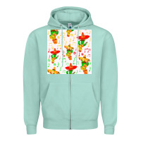 Seafoam mexico seamless pattern Zipper Hoodie - FaDigitalArtStudio