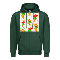 Sports Green mexico seamless pattern Zipper Hoodie - FaDigitalArtStudio