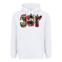 Joy Christmas Cows Heavyweight Hoodie | Teevron